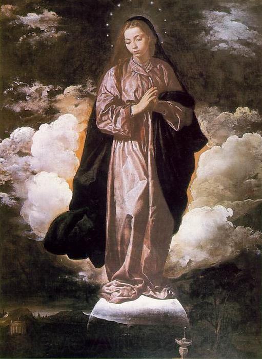 VELAZQUEZ, Diego Rodriguez de Silva y The Immaculate Conception set France oil painting art